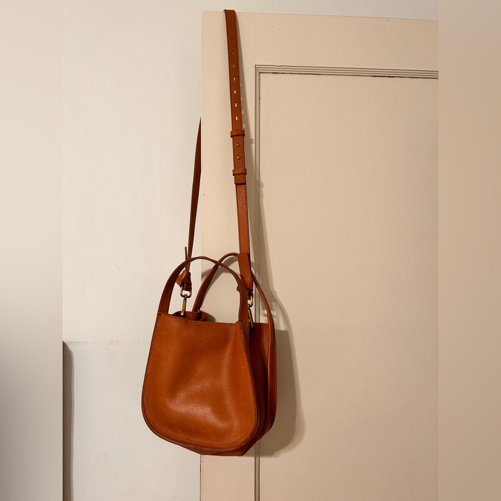 Madewell Tan Leather Crossbody Bag